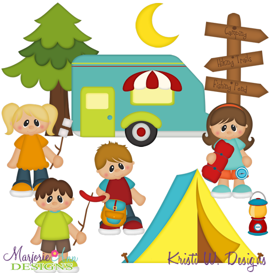 Gone Camping SVG Cutting Files Includes Clipart - Click Image to Close